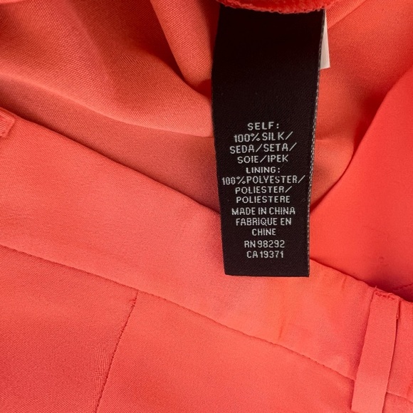 Tibi Silk Pants Orange Designer - Picture 7 of 10